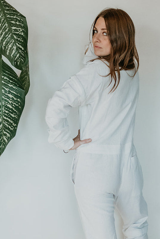 Mono Sol: Flax Linen Convertible Jumpsuit