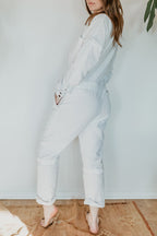 Mono Sol: Flax Linen Convertible Jumpsuit