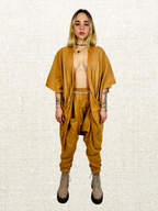 Unisexy & One-of-a-kind Two Piece Linen Set - Wild Toyon Berries